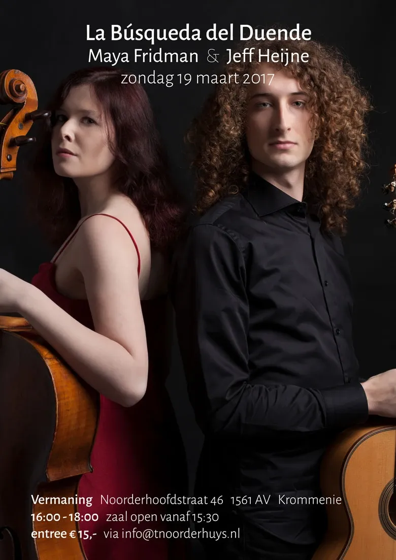 Affiche van het concert