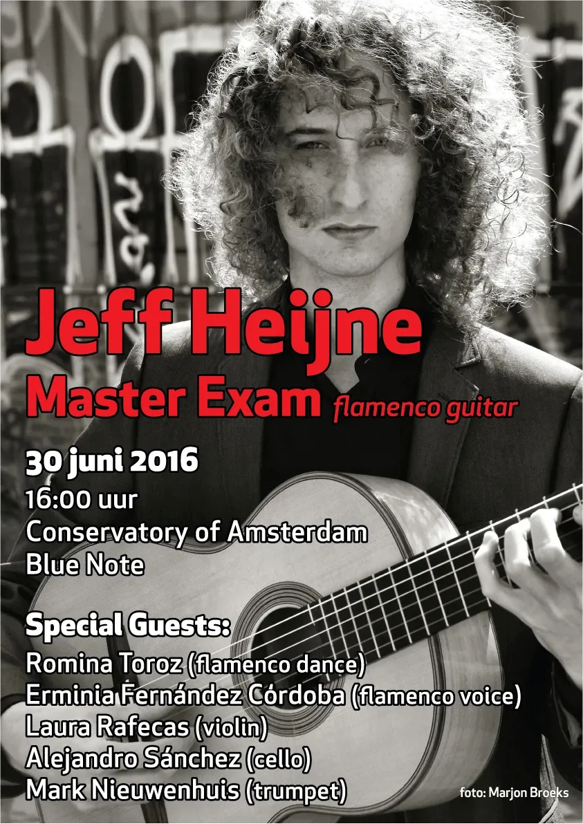 Affiche van het masterexamen