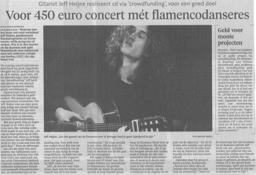 Krantenartikel uit het Noordhollands Dagblad: Noordhollands Dagblad Voordekunst